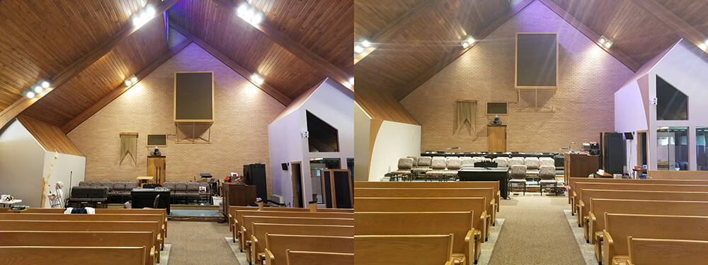 LED Lighting Upgraded for Church Interiors