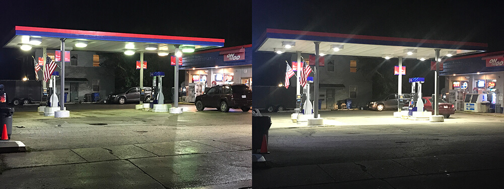 Gas station LED Lighting Upgrade