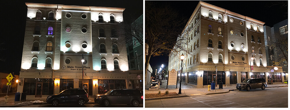 Increase safety and appearance of your building Exterior LED Installation on Multi-Unit Housing