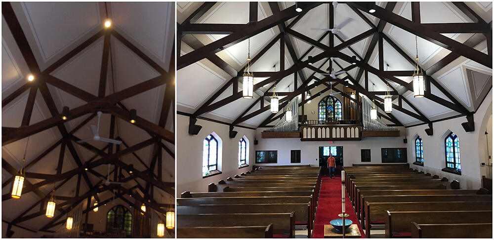 Interior LED Lighting Upgrades Brighten Churches