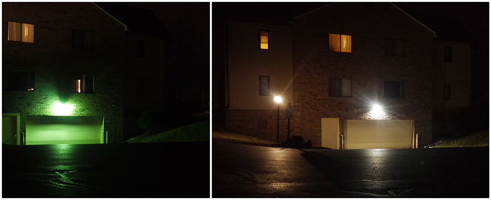 Garage Door Lighting Upgrade From 100w HID to 25w LED