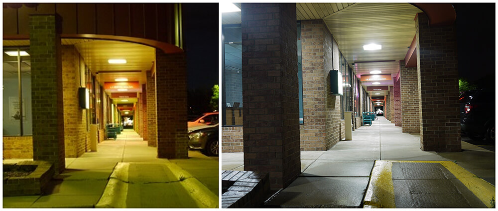 Commercial exterior LED Lighting Installation