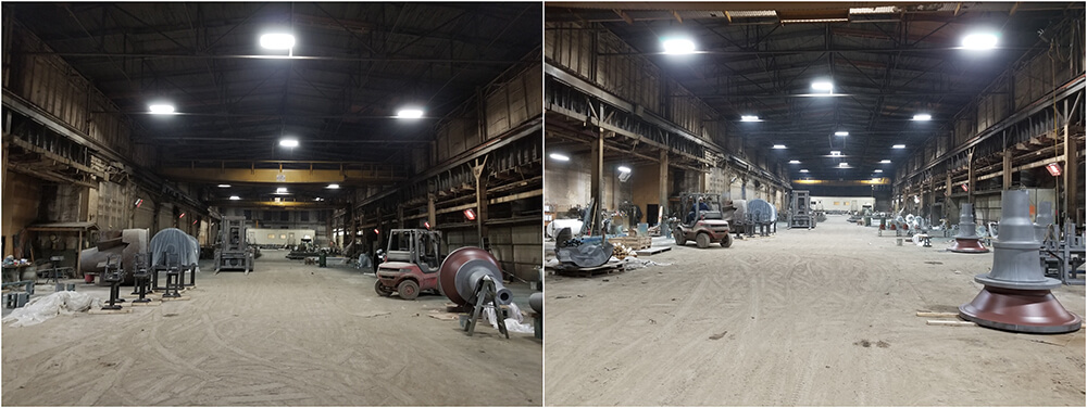 Concrete Facility Upgraded with LED Lighting