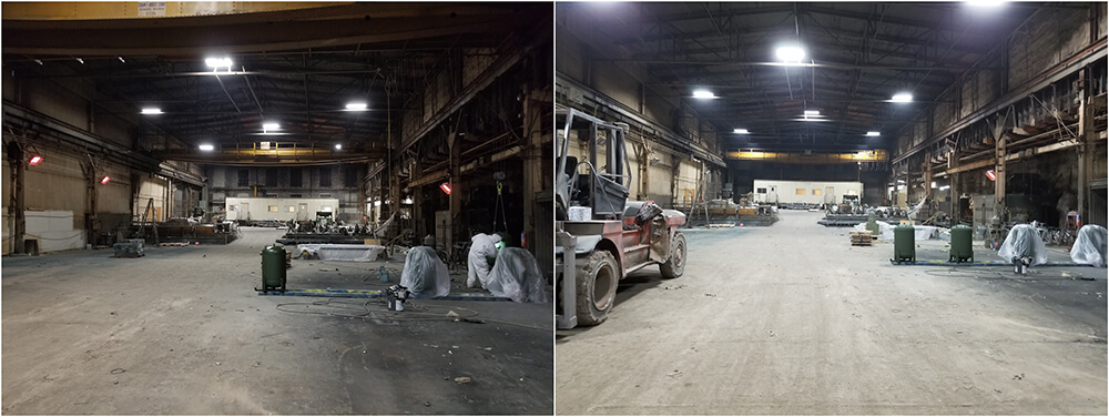 Concrete Facility Upgraded with LED Lighting