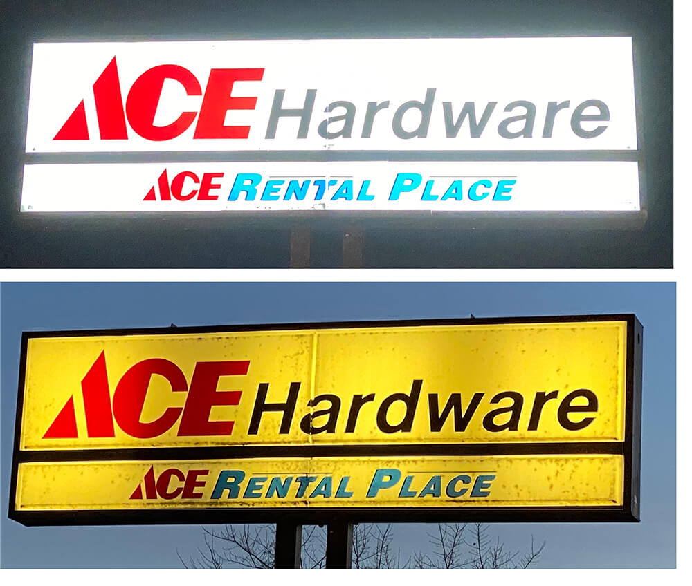 LED Sign Lighting Upgrade