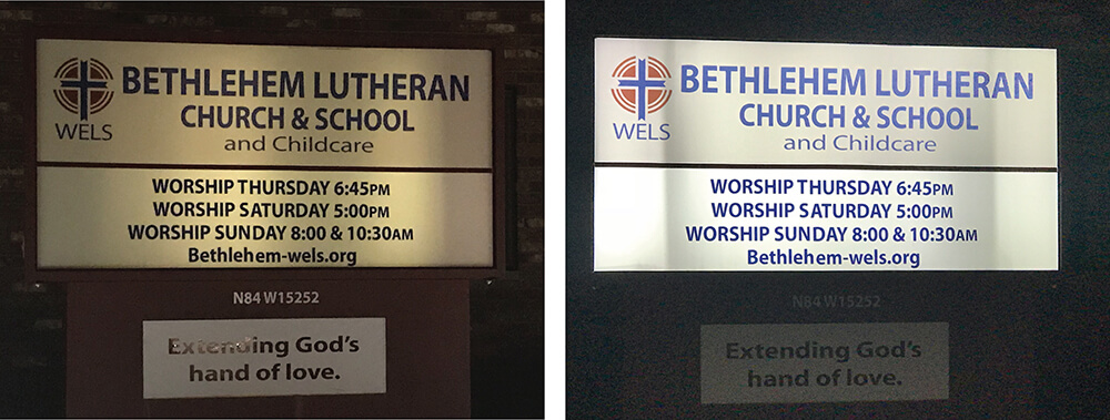 School Sign LED Conversion