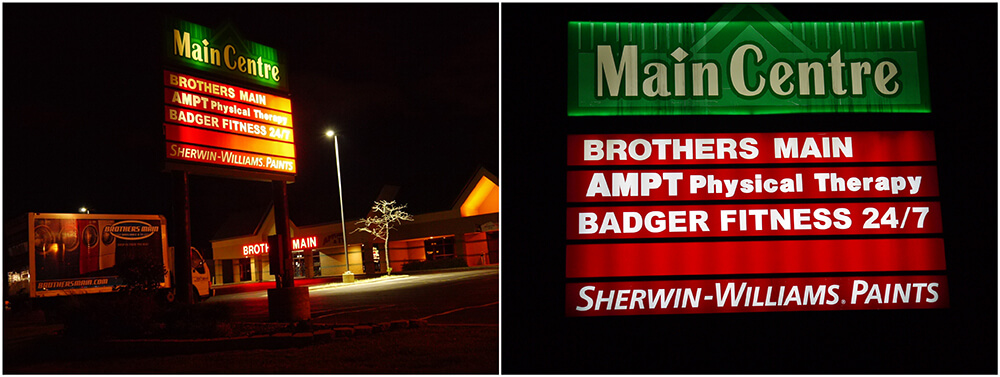 Shopping Center LED Sign Lighting