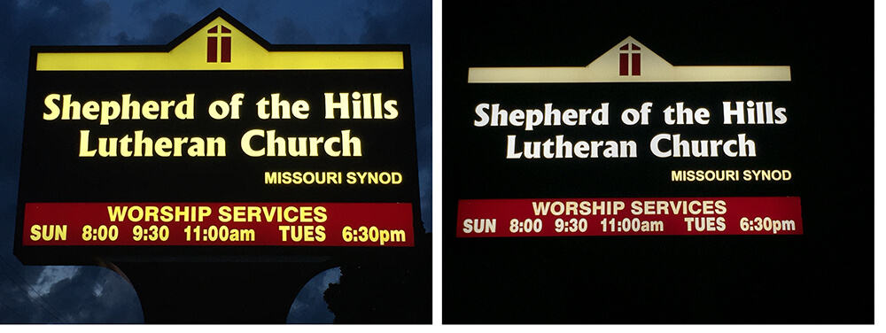 Church sign LED Lighting