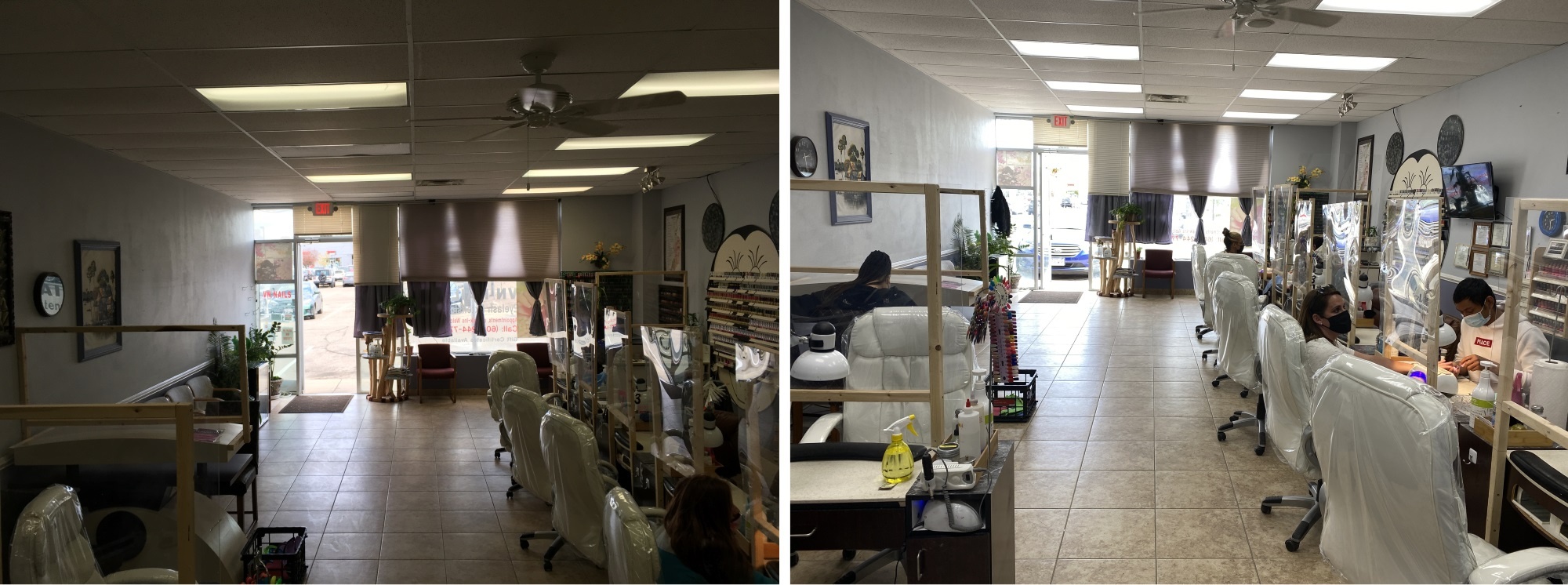 Nail Salon Interior LED lighting upgrade (Madison, WI)