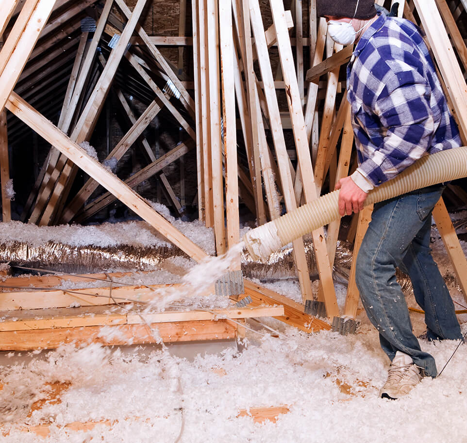 Energy House provides attic insulation services to increase energy efficiency in commercial, industrial, & multi-family facilities